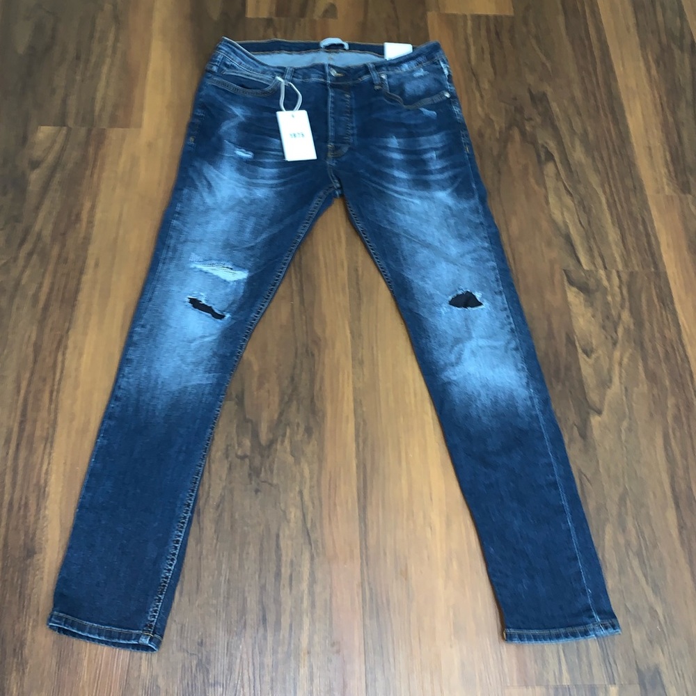 Zara Man Distressed Denim Size 36 Jeans